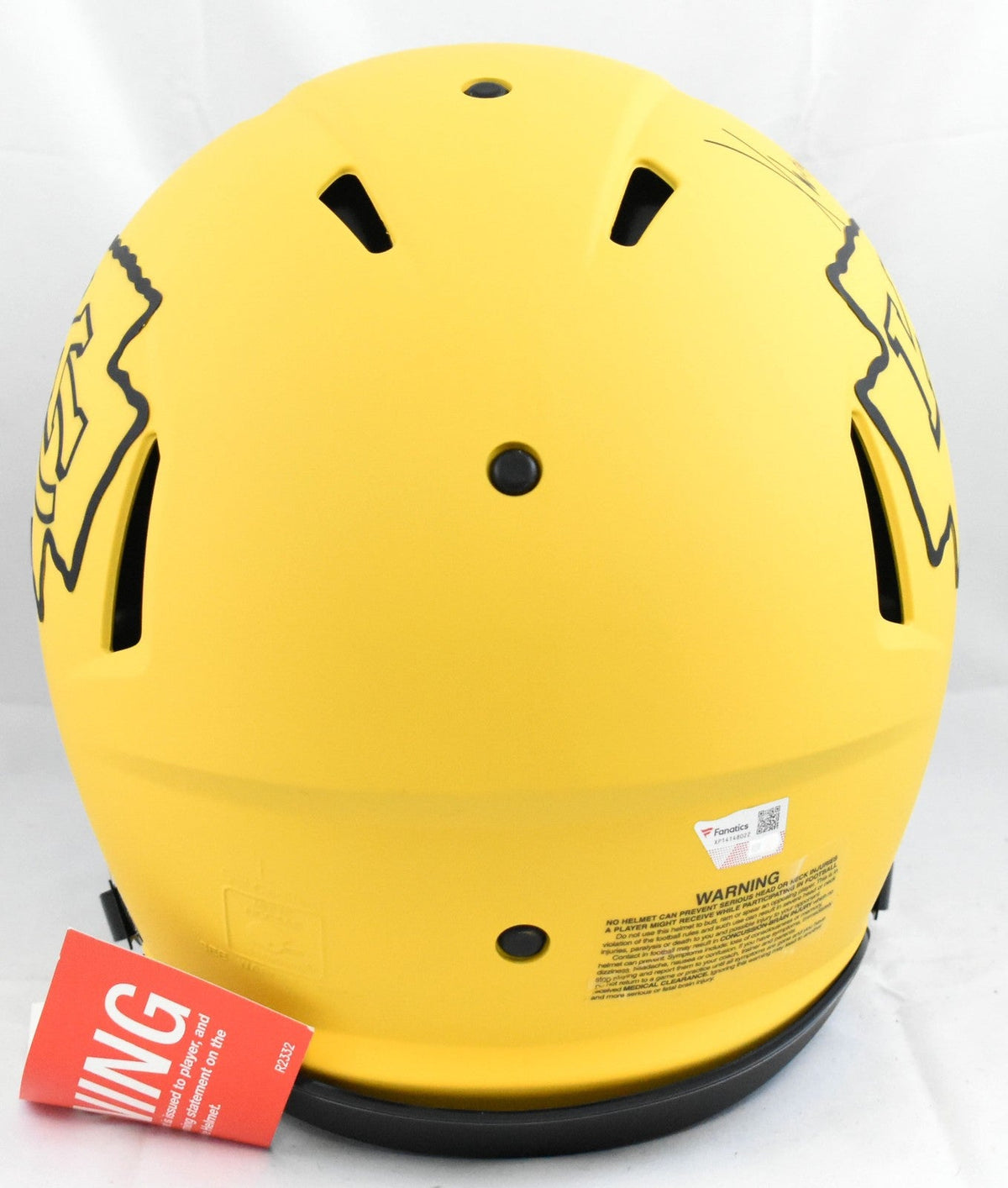 Xavier Worthy Signed Kansas City Chiefs F/S Rave Speed Authentic Helmet-Fanatics