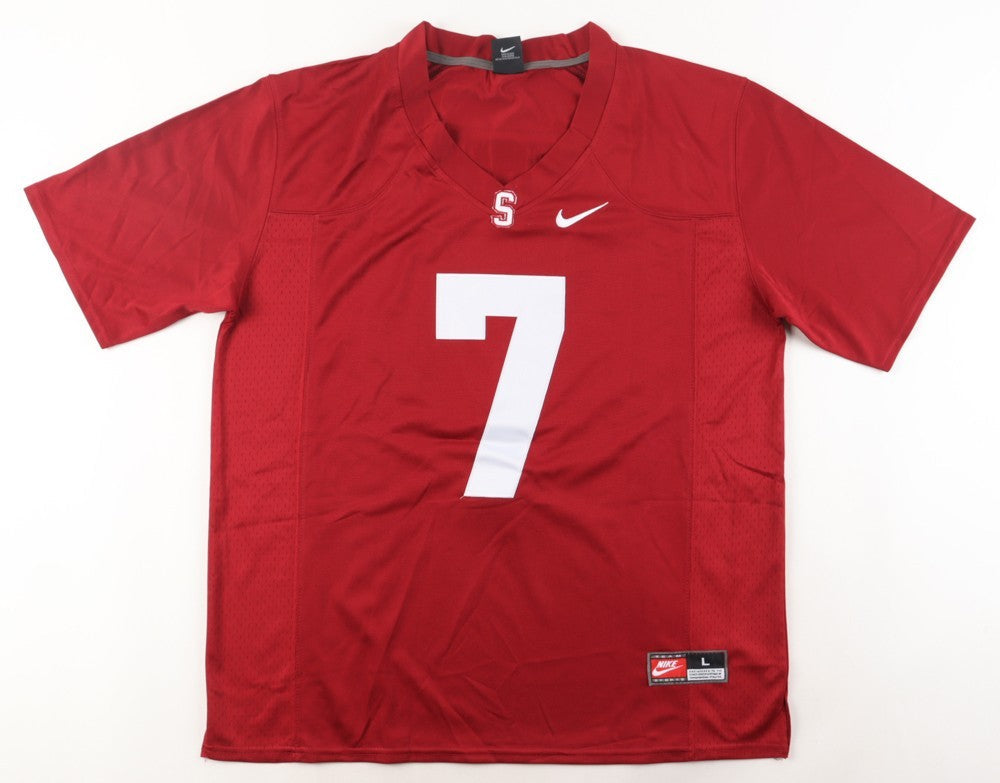 John Elway Signed Stanford Cardinal Jersey (JSA COA) Broncos 1983 #1 Draft Pick