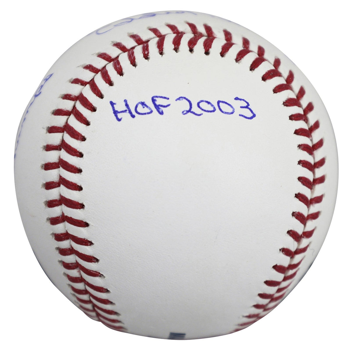 Orioles Eddie Murray "Career Stat" Signed Manfred Oml Baseball BAS Witnessed