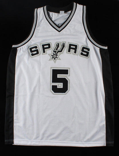 Robert Horry Signed San Antonio Spurs Jersey (PSA COA) 7xNBA Champion / Forward