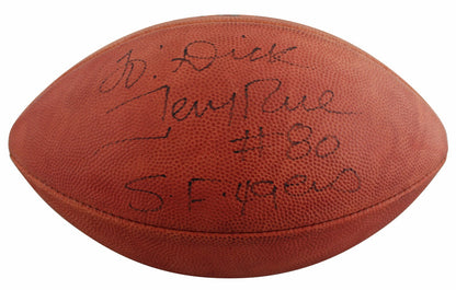 49ers Jerry Rice Authentic Signed Wilson Official Nfl Football BAS #BV01122