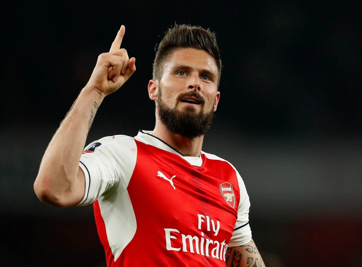 Olivier Giroud Signed Arsenal Football Club Jersey (Beckett) Striker/ France