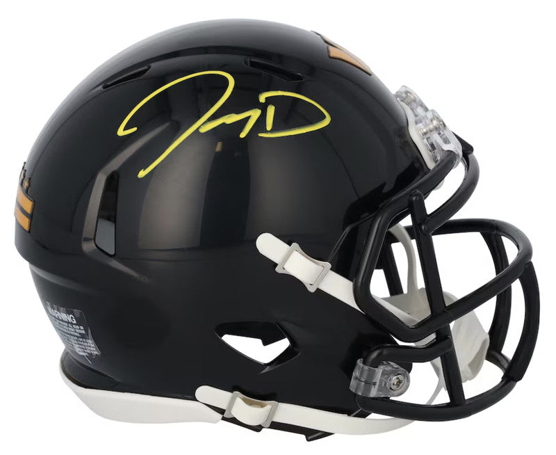 Jayden Daniels Autographed Commanders Alternate Mini Speed Helmet Fanatics
