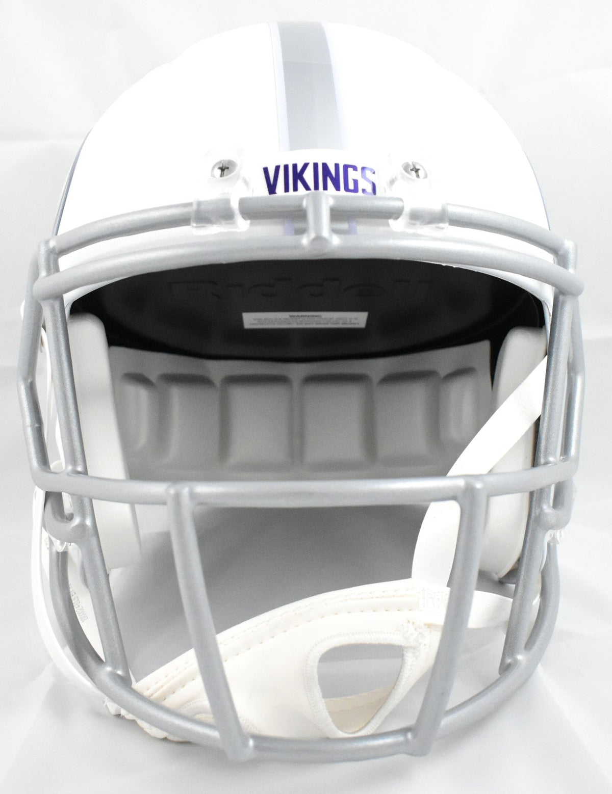 Randy Moss Autographed Vikings F/S Alt 2024 Speed Helmet -Beckett W Holo *Purple