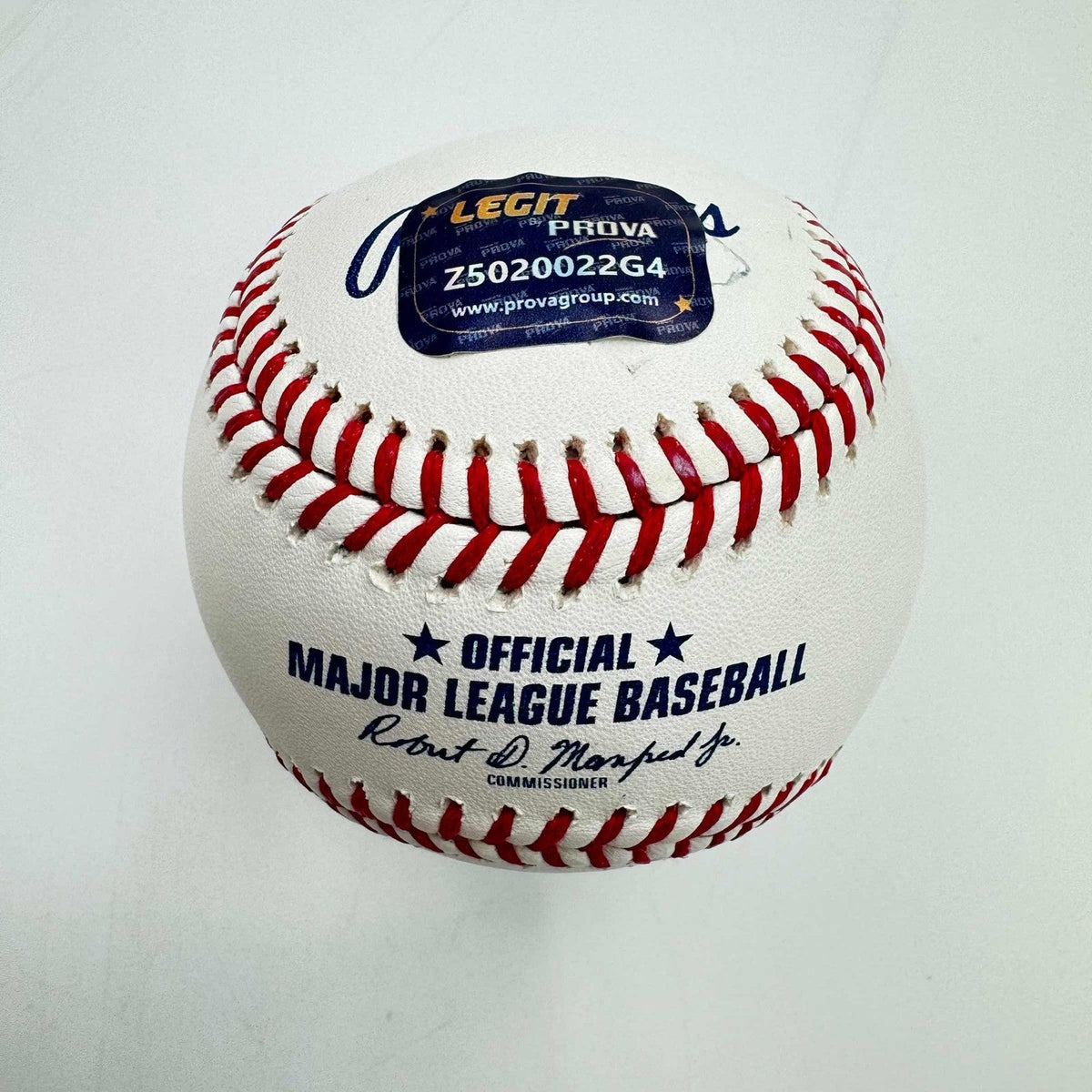 Autographed/Signed Jacob Misiorowski Rawlings ROML Baseball PROVA COA