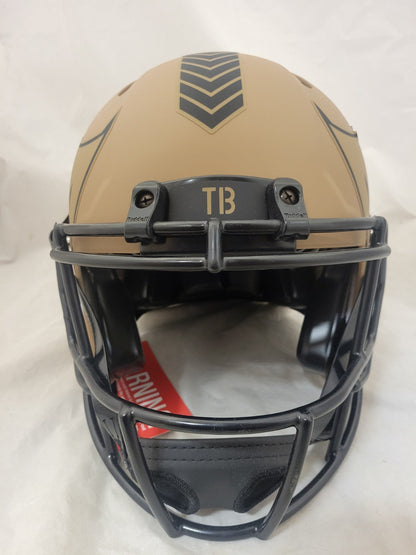 MIKE EVANS SIGNED TAMPA BAY BUCCANEERS STS 2 SPEED AUTHENTIC HELMET BAS
