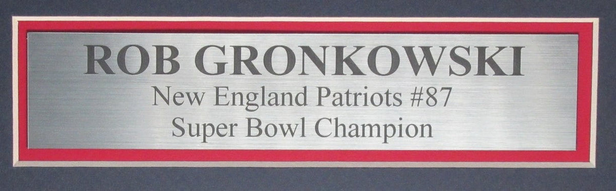 Rob Gronkowski Signed/Autographed Football Jersey Patriots Framed PSA/DNA 199502