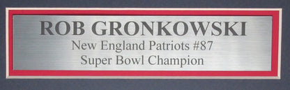 Rob Gronkowski Signed/Autographed Football Jersey Patriots Framed PSA/DNA 199502