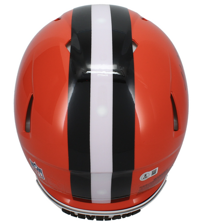 Myles Garrett Autographed Cleveland Browns Authentic Speed Helmet Beckett