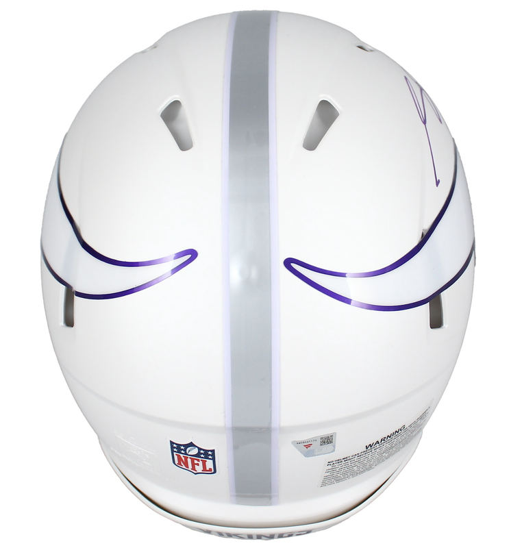 Sam Darnold Autographed Vikings White Alternate Speed Authentic Helmet Fanatics