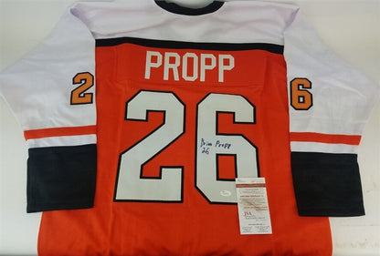 Brian Propp Signed Philadelphia Flyers Jersey (JSA COA) 5xAll Star Left Wing