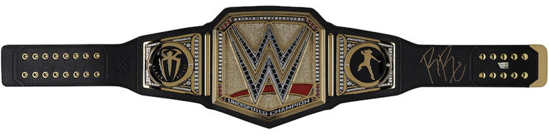 Roman Reigns Autographed WWE Universal Championship Replica Title Belt Fanatics