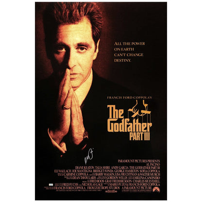 Al Pacino Autographed The Godfather Part III 27x40 Original Double-Sided Poster