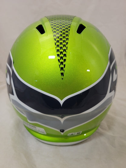 MATT HASSELBECK SIGNED SEATTLE SEAHAWKS F/S FLASH SPEED REP HELMET BAS