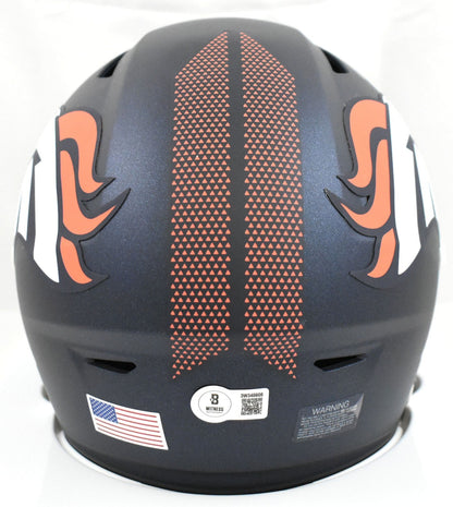 Patrick Surtain II Autographed Broncos Mid-Size SpeedFlex Helmet- Beckett W Holo