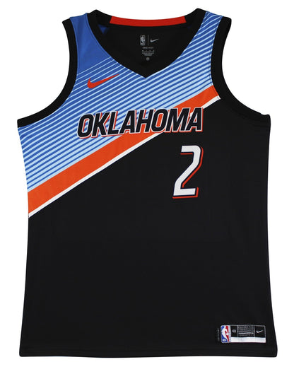 Thunder Shai Gilgeous-Alexander Signed Black Nike Swingman Jersey JSA #CD42286