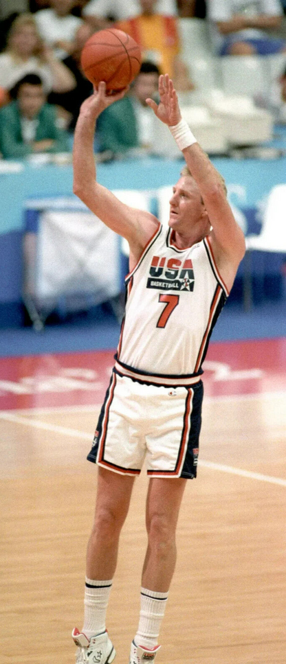 Larry Bird Signed 1992 Team USA Blue Jersey (Beckett) Boston Celtics Superstar