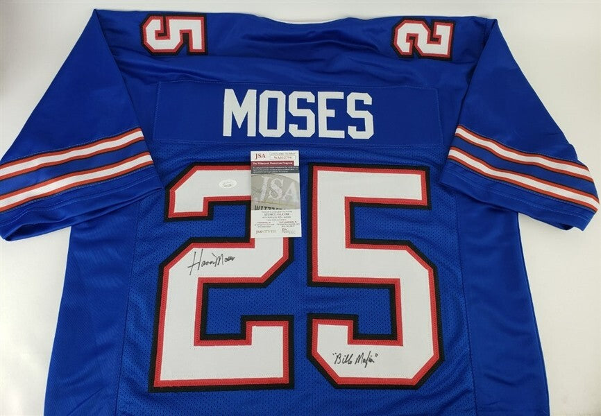 Haven Moses Signed Buffalo Bills Jersey "Bills Mafia" (JSA COA) 1973 Pro Bowl WR