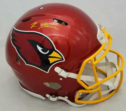 RONDALE MOORE SIGNED ARIZONA CARDINALS FS FLASH SPEED REPLICA HELMET BECKETT