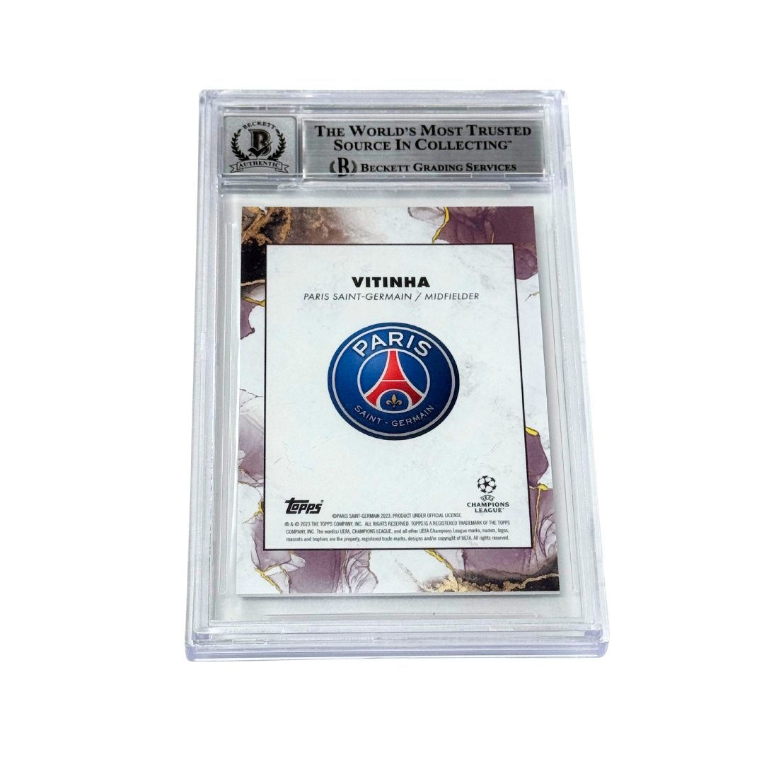 Vitinha Signed 2022-23 Topps Inception UCC /99 Green #113 - BGS 10 Autograph