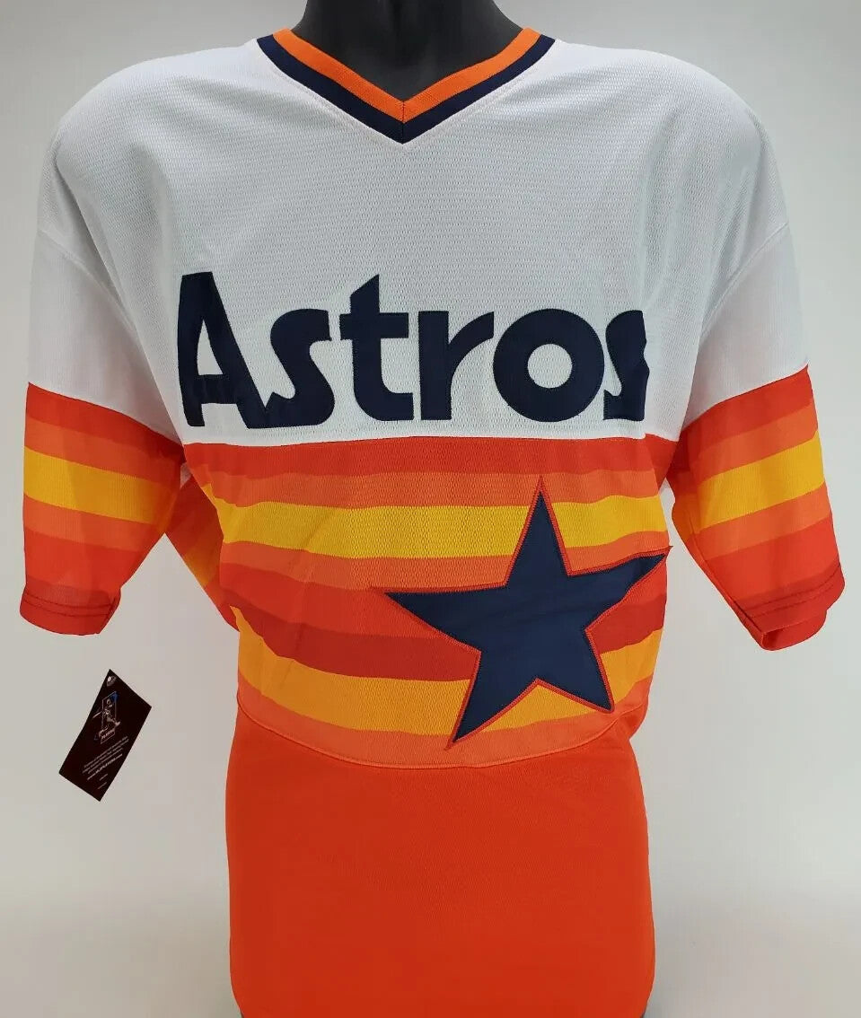Jose Altuve Signed Houston Astros MLB Throwback Jersey (JSA COA) 2017 A.L. MVP