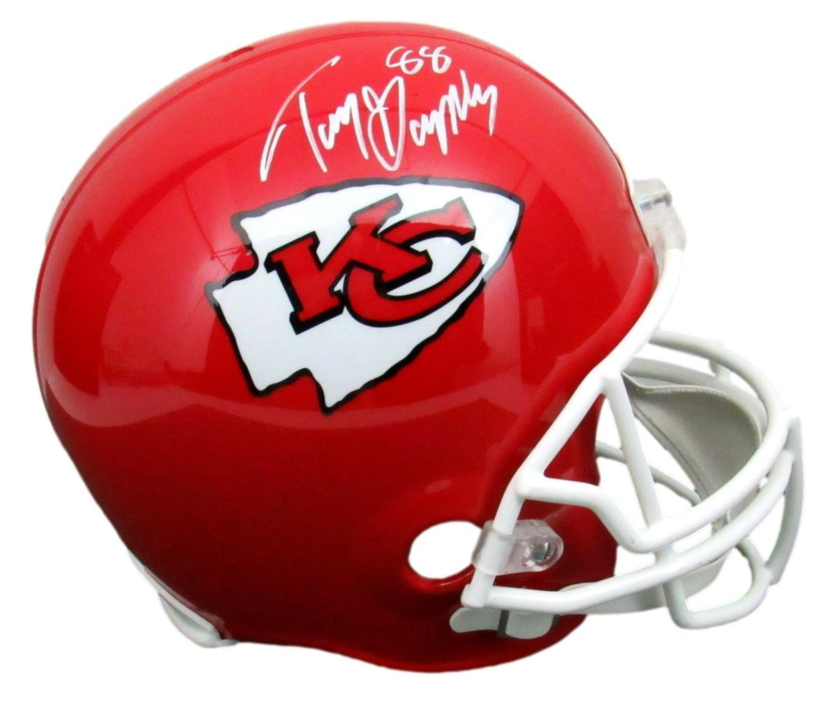 Tony Gonzalez HOF Signed Chiefs Replica Full Size Football Helmet JSA 163123