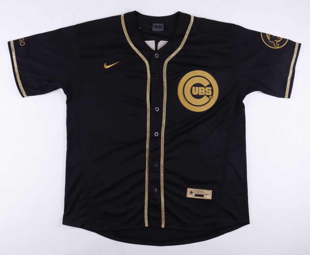 Ryne Sandberg Signed Chicago Cubs Nike Style Black Jersey (JSA COA) HOF 2nd Base
