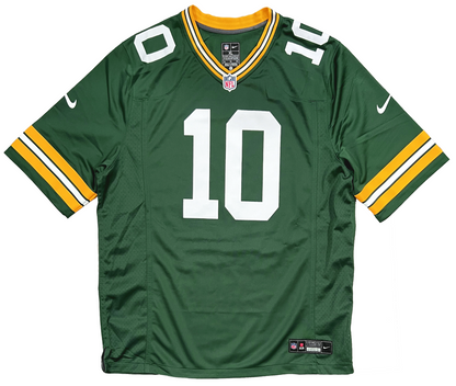 Jordan Love Green Bay Packers Signed Green Nike Game Jersey JSA
