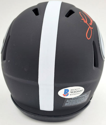 Herschel Walker Auto Georgia Bulldogs Eclipse Black Mini Helmet Heisman 82 BAS