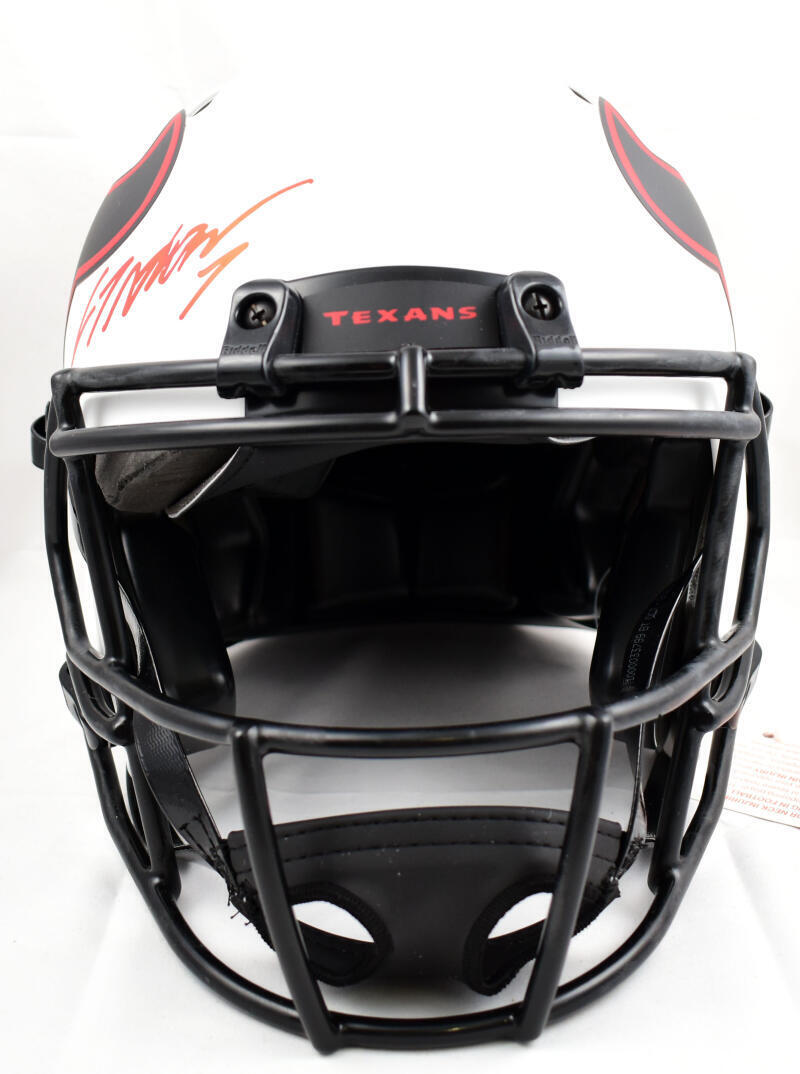 CJ Stroud Autographed Houston Texans F/S Lunar Speed Authentic Helmet - Fanatics
