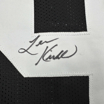 Framed Autographed/Signed Levon Kirkland 35x39 Pittsburgh Black Jersey BAS COA