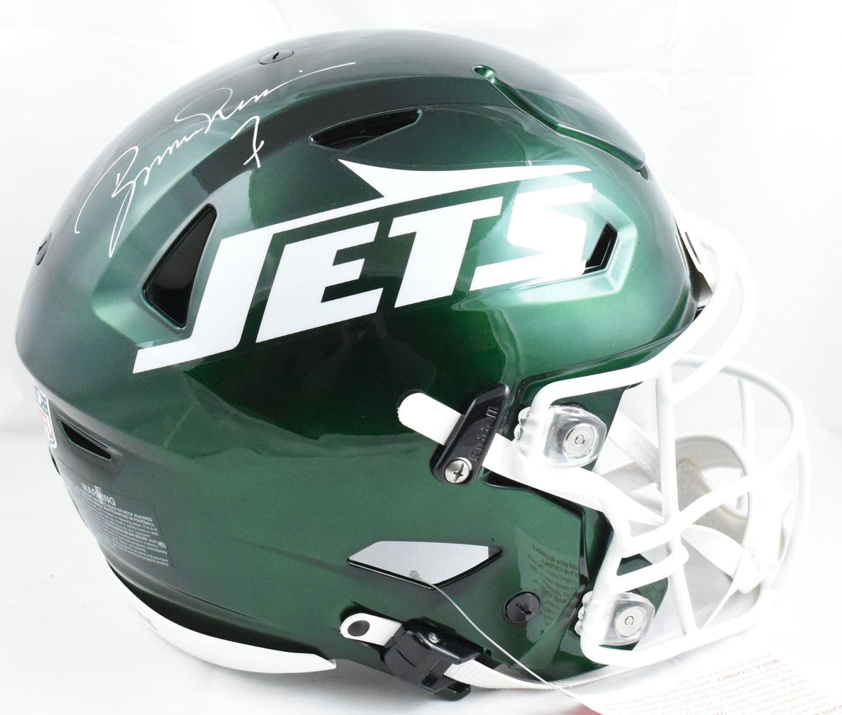 Boomer Esiason Autographed New York Jets F/S SpeedFlex Helmet - Beckett W Holo