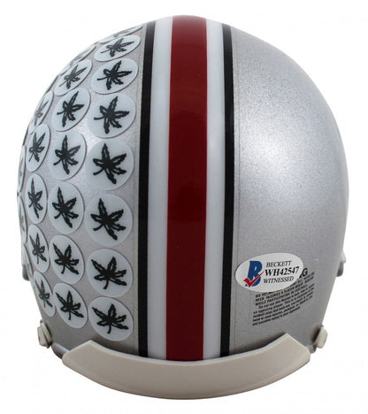 Joey Bosa Signed Ohio State Buckeyes Mini-Helmet (Beckett COA)2016 #3 Pk Overall