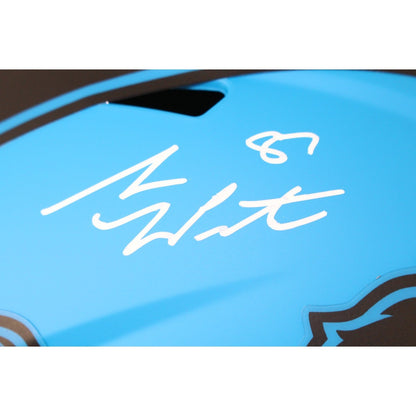 Sam LaPorta Autographed Detroit Lions F/S Rave Helmet Beckett 51295