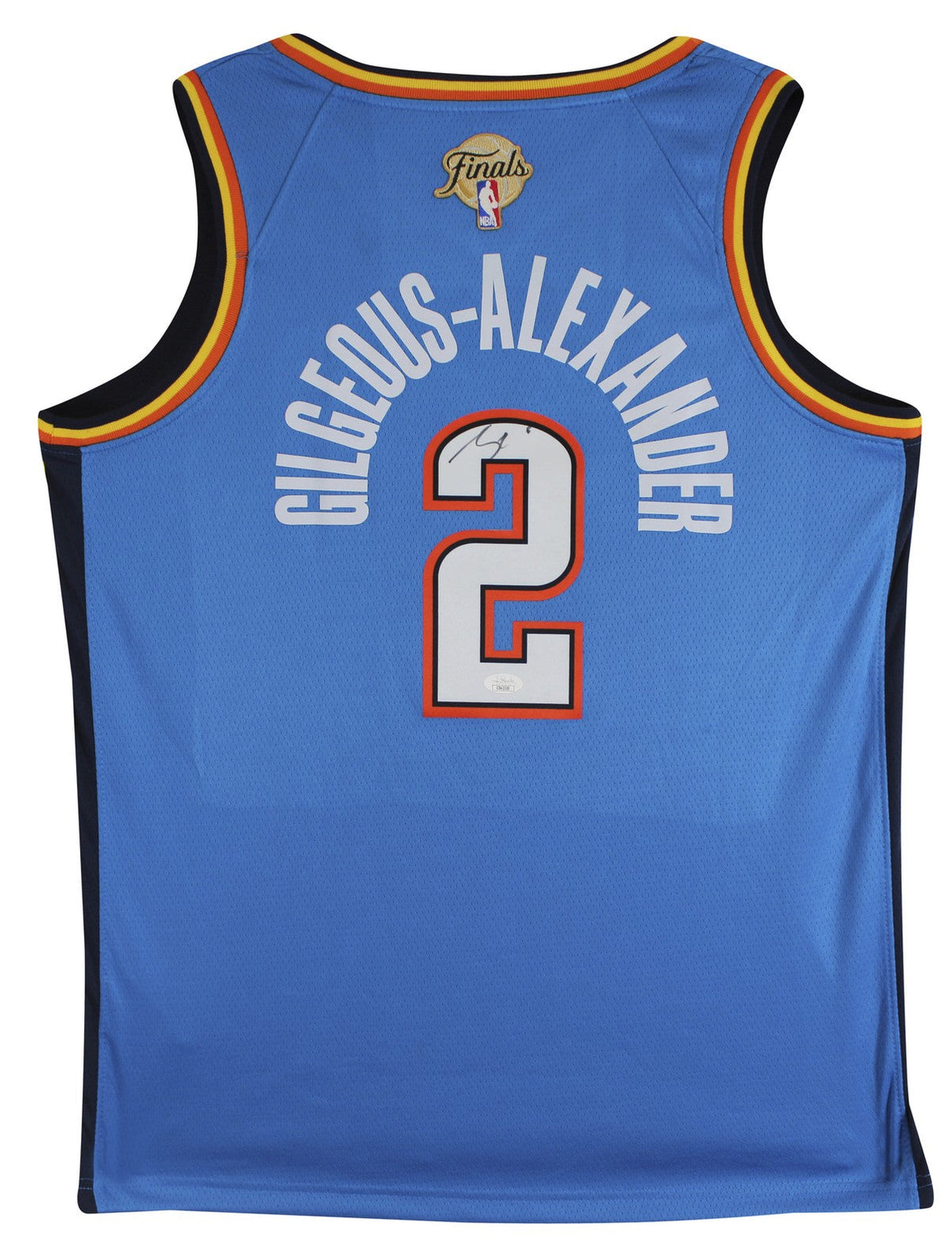 Thunder Shai Gilgeous-Alexander Signed Blue Nike Icon Ed. Jersey JSA #CD42320