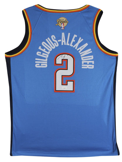Thunder Shai Gilgeous-Alexander Signed Blue Nike Icon Ed. Jersey JSA #CD42320