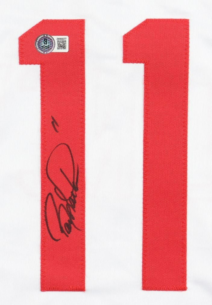 Barry Larkin Signed Cincinnati Reds City Connect Custom White Jersey (Beckett)