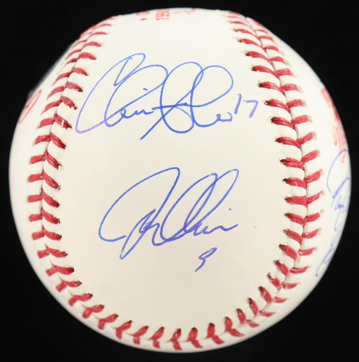 1990 World Series Cincinnati Reds Team Signed Baseball by 8 B. Larkin & E. Davis