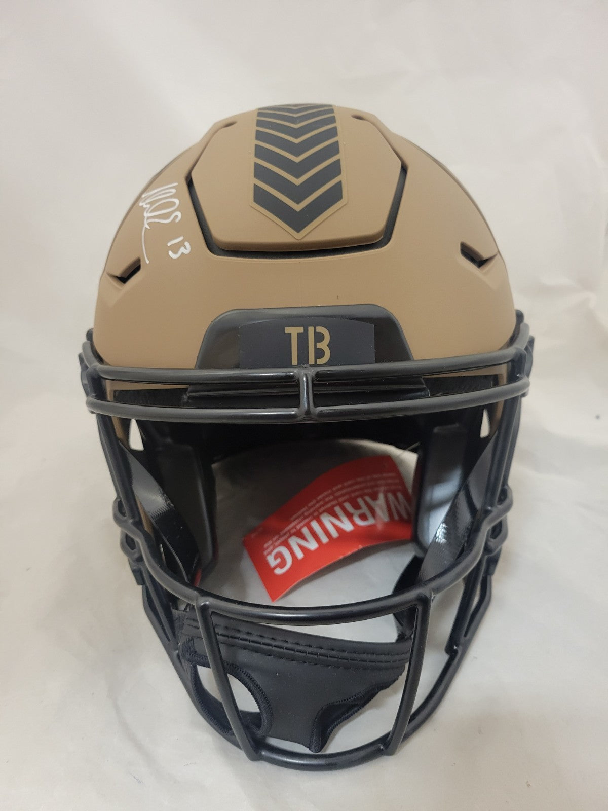 MIKE EVANS SIGNED TAMPA BAY BUCCANEERS STS2 SPEEDFLEX AUTHENTIC HELMET BECKETT