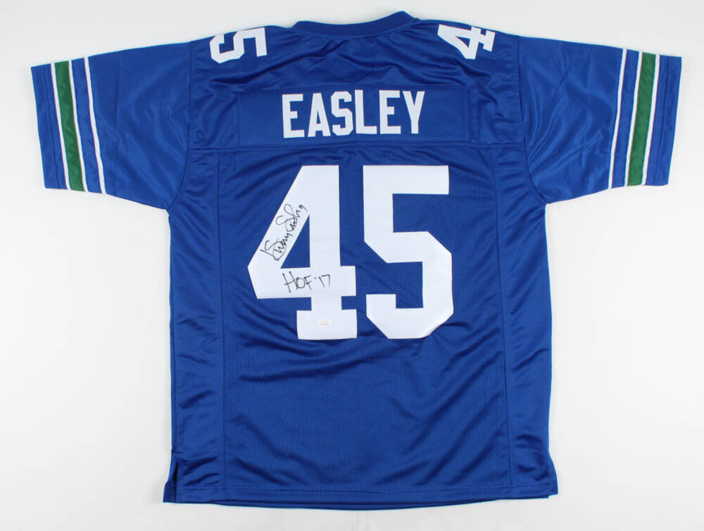 Kenny Easley Signed Seahawks Jersey Inscribed " HOF '17"(JSA COA) 5xPro Bowl D.B