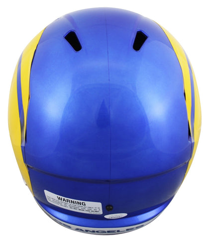 Rams Aaron Donald "3x DPOY" Signed Full Size Speed Rep Helmet JSA Wit #WIT413134