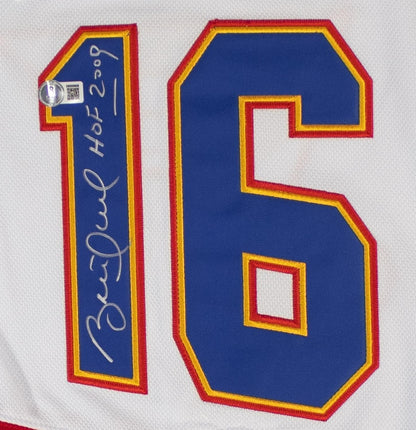 Brett Hull Signed St. Louis Blues Captains Jersey Inscribed "HOF 2009" (Beckett)