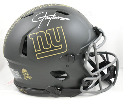 Lawrence Taylor Signed Giants F/S Salute 2025 Speed Authentic Helmet - Beckett W