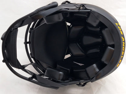 Justin Herbert Auto Chargers Eclipse Black Full Size Spd Helmet 2020 NFL ROY BAS