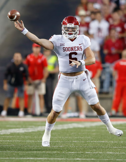 Baker Mayfield Signed Oklahoma Sooners 35"x 43" Framed Jersey (Beckett) Bucs Q.B
