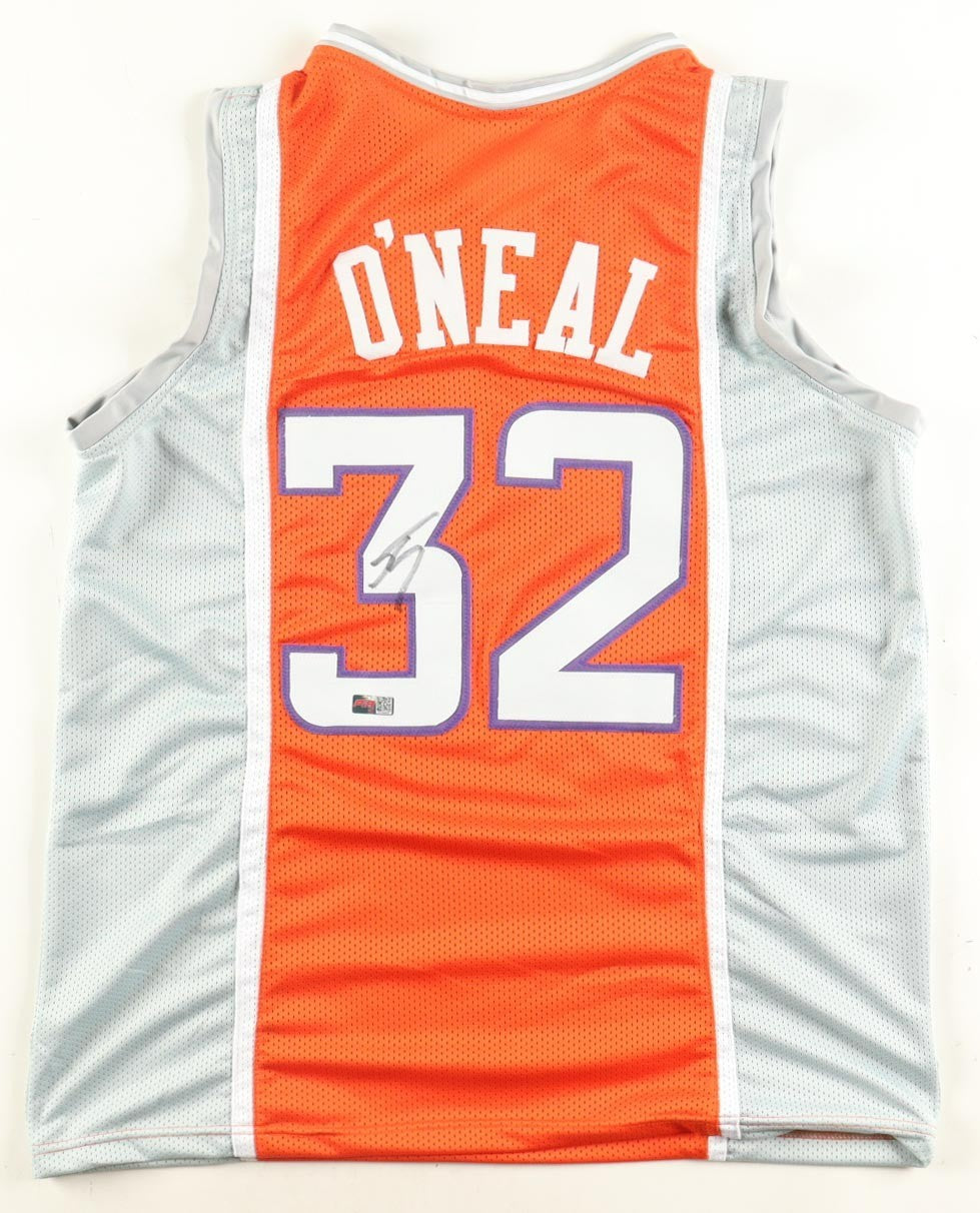 Shaquille O'Neal Signed Phoenix Suns Jersey (Players Ink QR Code) 4xNBA Champ