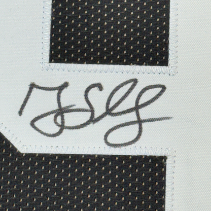 Framed Autographed/Signed Greg Lloyd 35x39 Pittsburgh Black Jersey Beckett COA