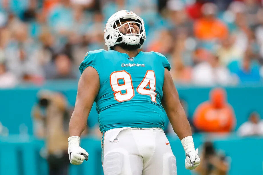 Christian Wilkins Signed Dolphins Miami Vice Jersey (PSA COA) 2019 1st Round Pck