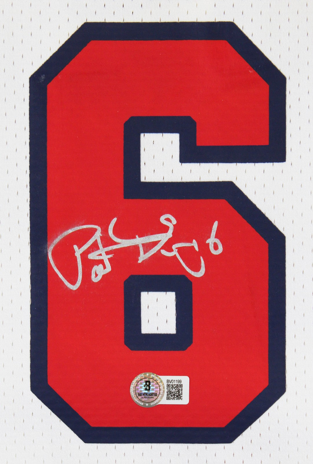 Knicks Patrick Ewing Signed White M&N 1992 USA Authentic Jersey BAS #BV01199