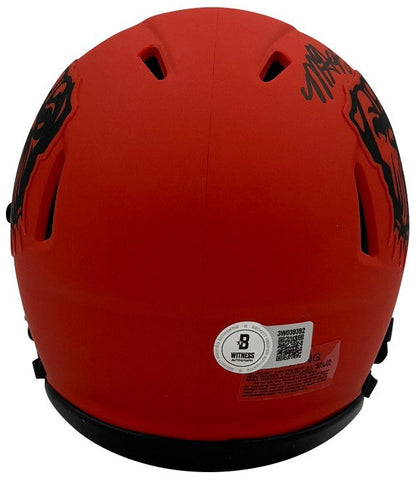 Myles Garrett Autographed Cleveland Browns Football Rave Mini Helmet Beckett